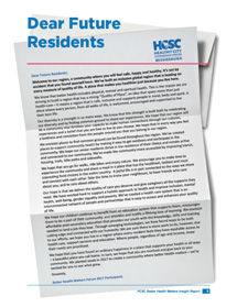 click to see PDF version of the Dear Future Residents letter