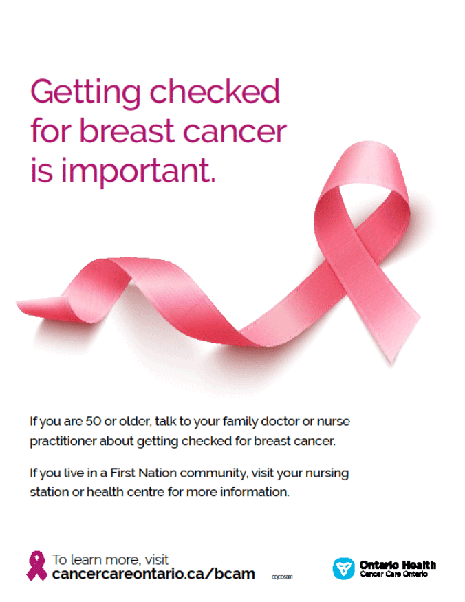 Click to open PDF file titled - Getting checked for vreast cancer is important